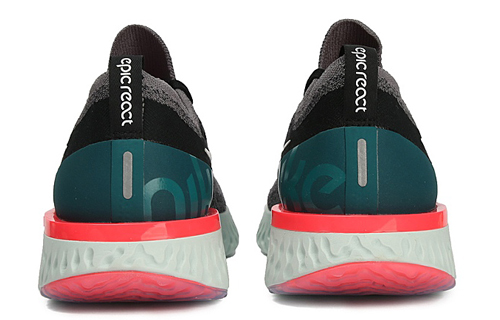 Мужские кроссовки Nike Epic React Flyknit 1 (серо-белые) — фото 4