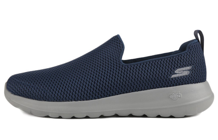 Skechers Skechers GO WALK Max simple and comfortable fabric shock-absorbing and breathable low-top casual running shoes men's navy blue