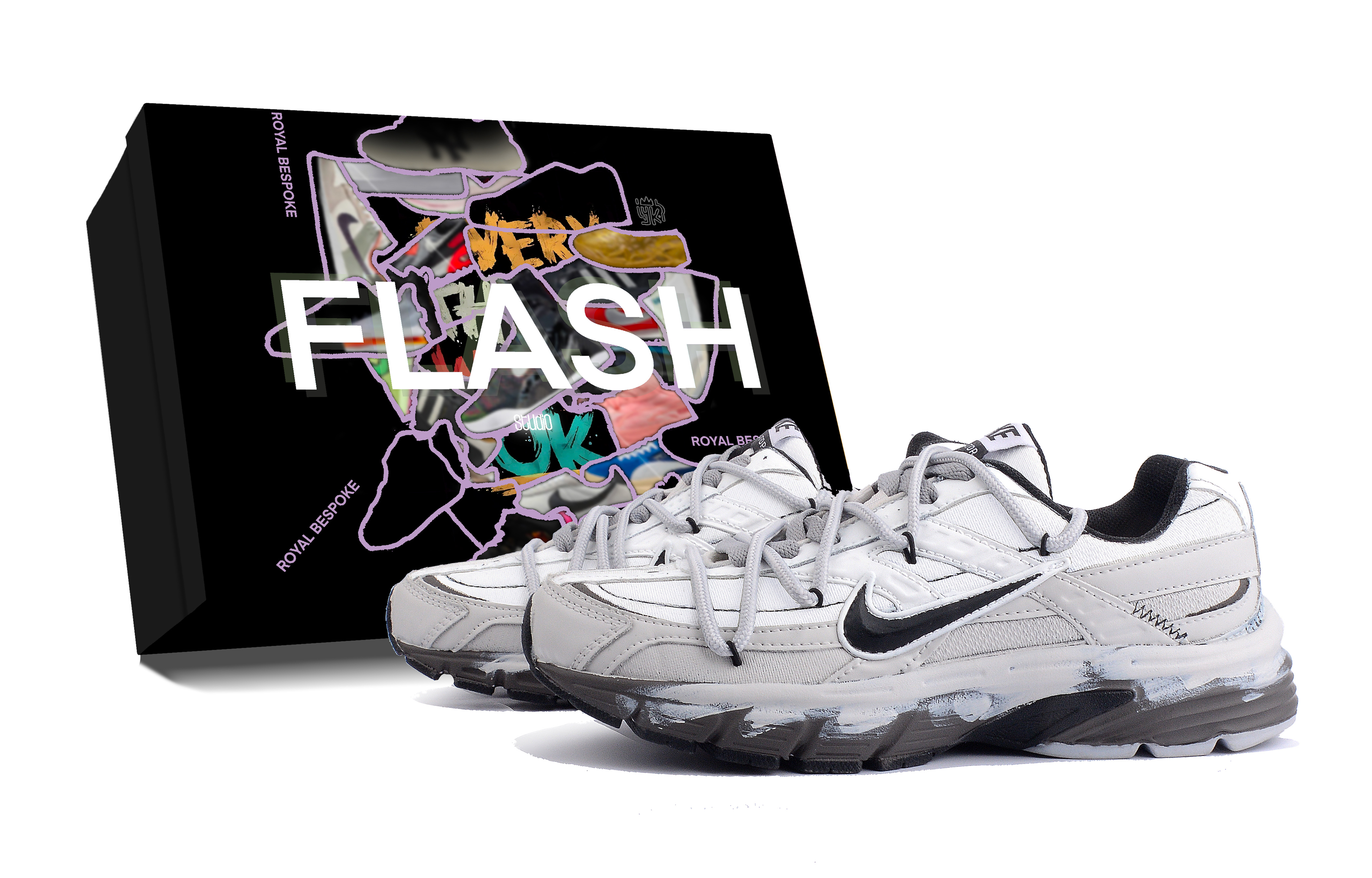 Nike Initiator Abrasion Resistant Low top Casual Running Shoes Unisex Gray White
