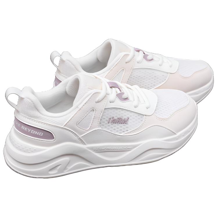 361° Cushioning Breathable Low top Casual Running Shoes Women’s White Pink Purple