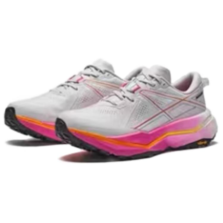 Anta Peregrine Falcon 2 Slip Resistant Support Low top Carbon Plate Running Shoes Men’s Gray Pink
