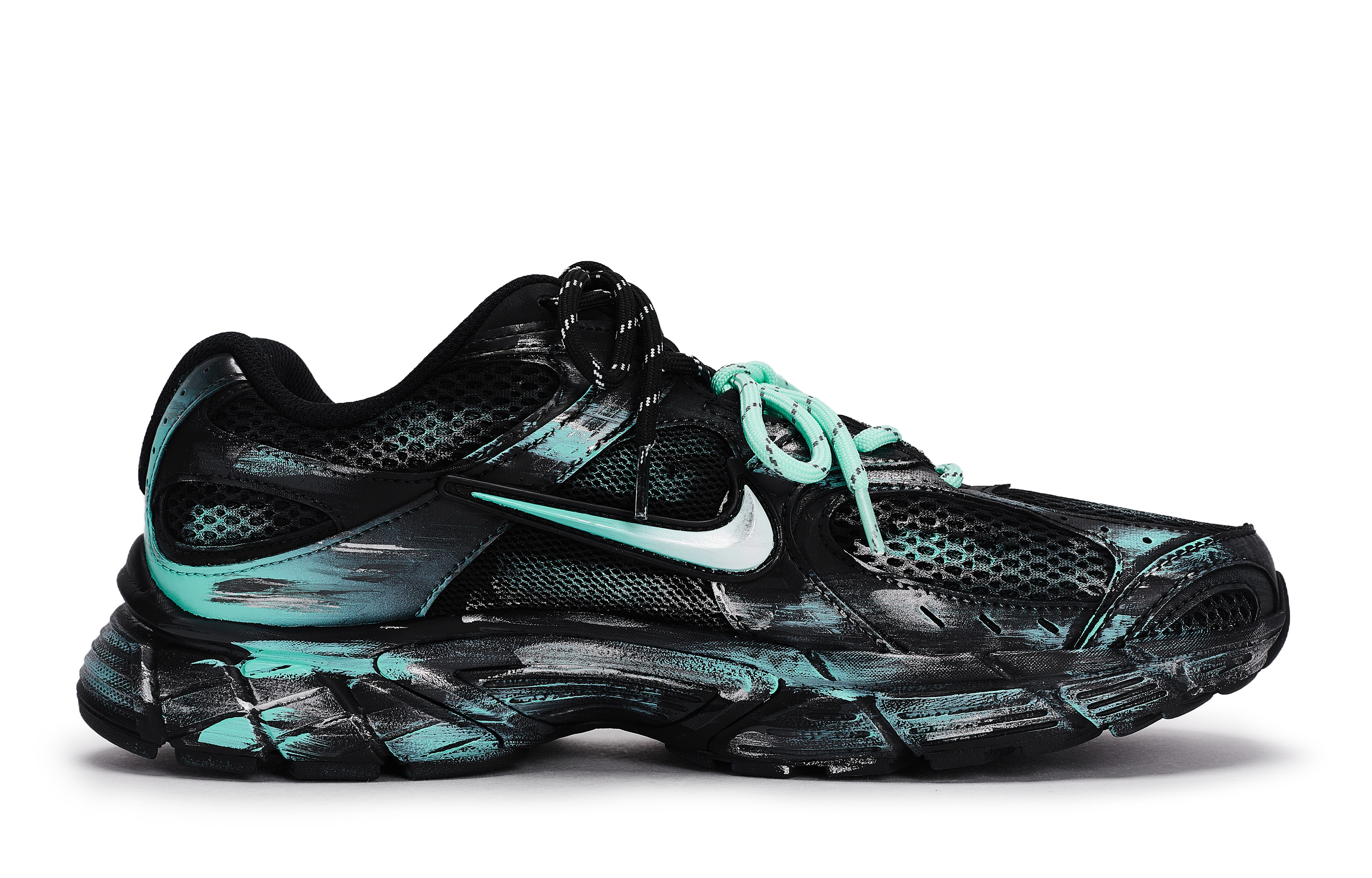 Nike V5 RNR Abrasion Resistant Abrasion Resistant Low top Running Shoes Unisex Black Tiffany