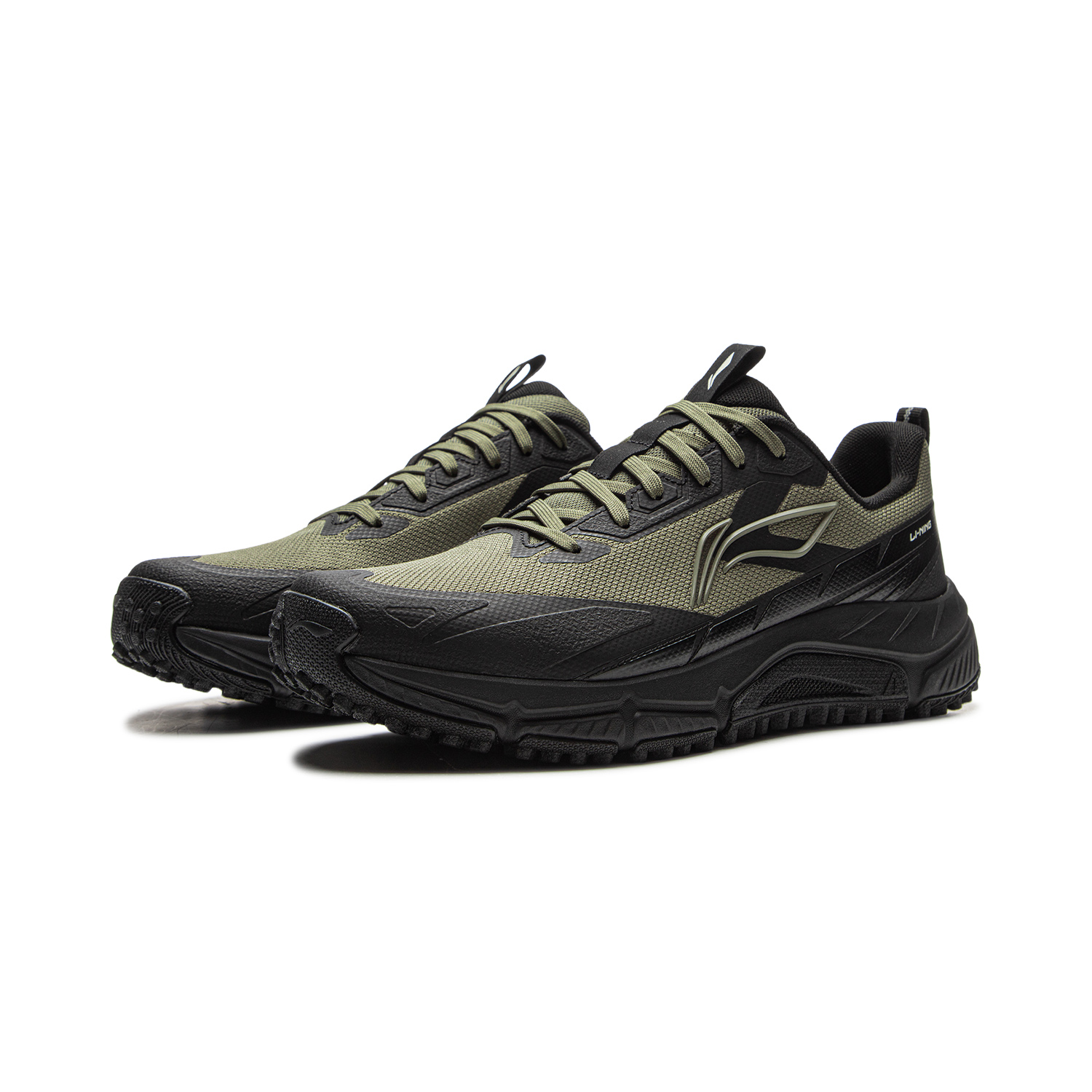 Li Ning Chasing wind Cushioning Slip Resistant Abrasion Resistant Coverage Low top Casual Trail Running Shoes