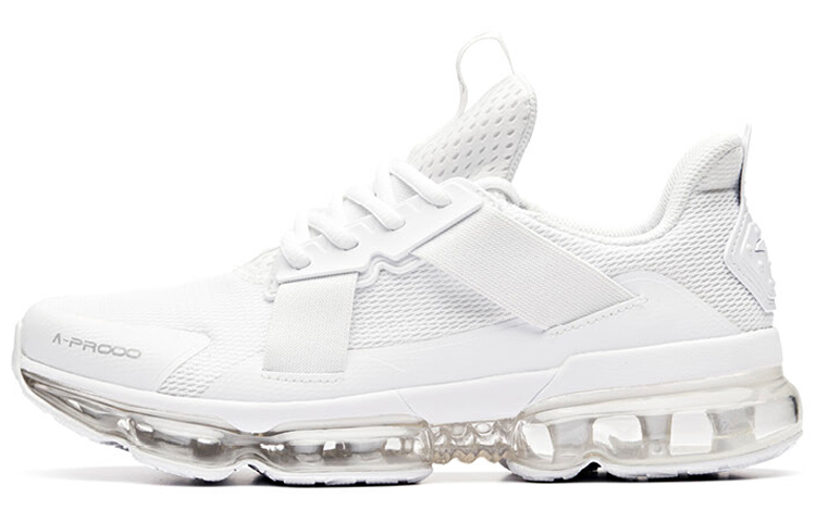 Anta Nasa Seeed Full Length Air Cushion Cushioning Lightweight Low top Running Shoes Men's White