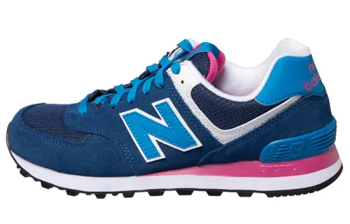 New Balance NB 574 Running Shoes Women's Low Top Blue/White/Pink