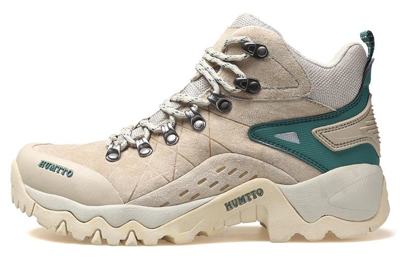 HUMTTO Slip Resistant Abrasion Resistant Slip Resistant Abrasion Resistant High top Outdoor Shoes Women’s Beige