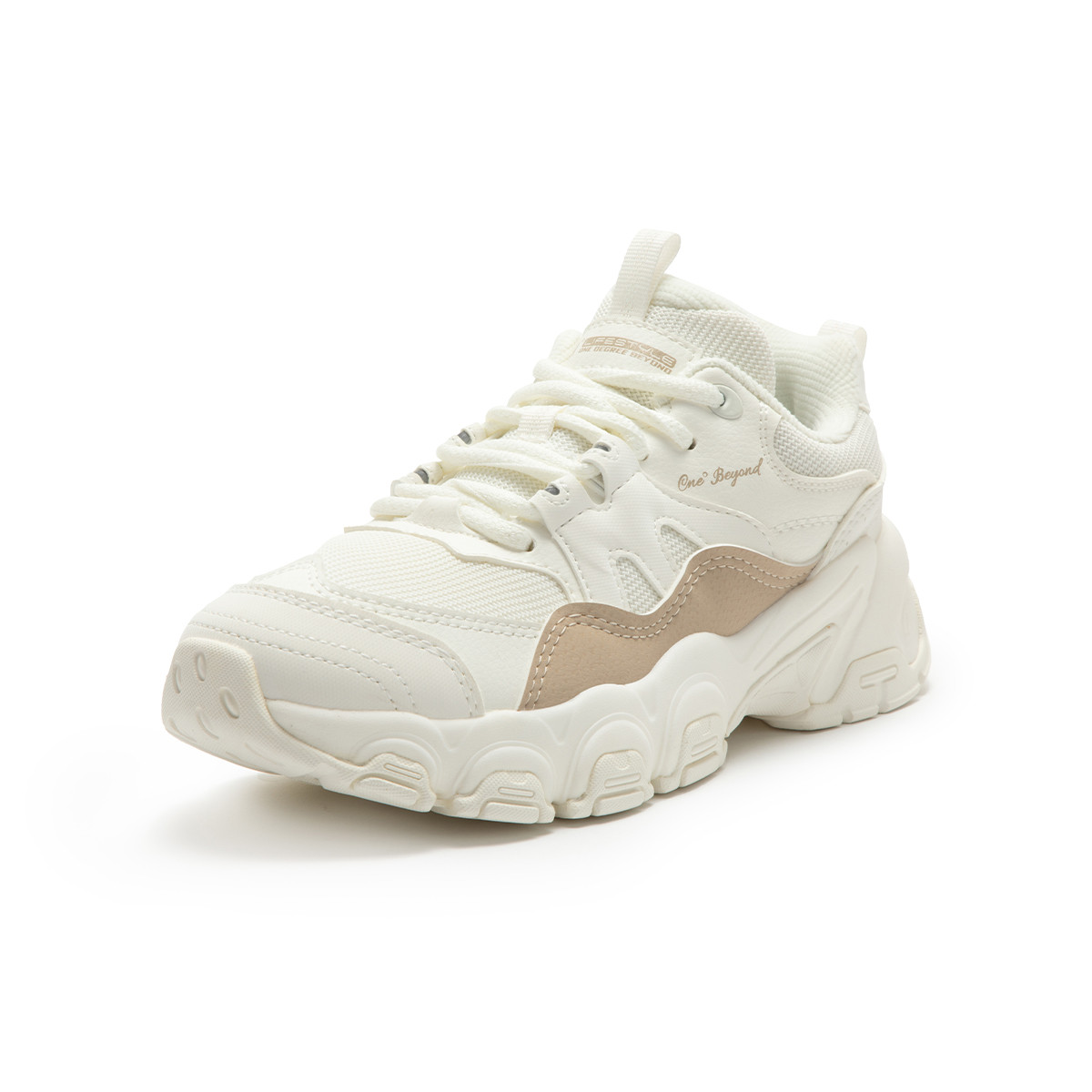 361° Vintage Cushioning Abrasion Resistant Lightweight Low top Running Shoes Women’s White Brown