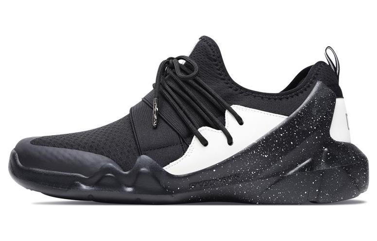 Skechers Dlt A Cushioning Slip Resistant Abrasion Resistant Low top Running Shoes Black White