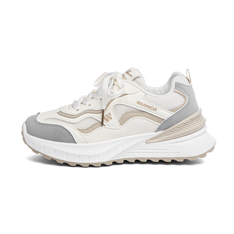 Warrior Abrasion Resistant Breathable Low top Casual Running Shoes Women’s Beige Gray Khaki