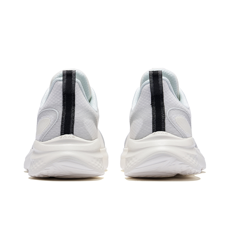 Erke Cushioning Lightweight Cushioning Lightweight Low top Sprint Running Shoes Men’s Microcrystal White Bright Silver