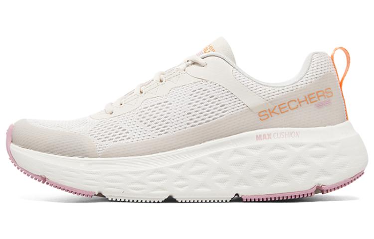 Skechers Skechers Max Cushioning comfortable and versatile shock-absorbing low-top running shoes for women, white