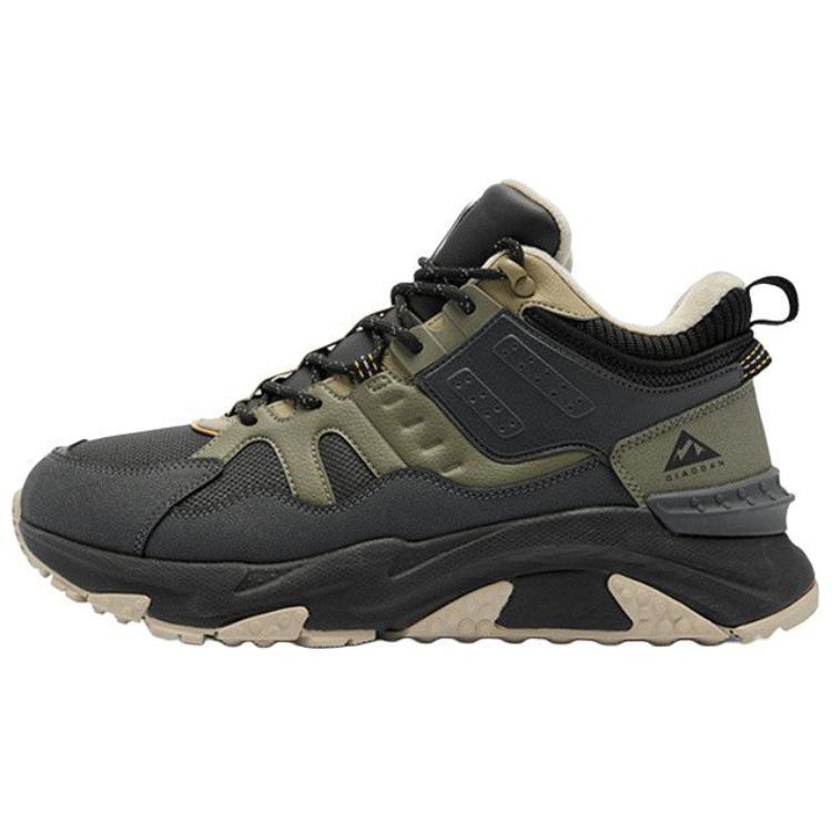 QIAODAN Yilin, Fleece Lined, Versatile Casual Abrasion Resistant Coverage Thermal Mid top Outdoor Shoes Men’s