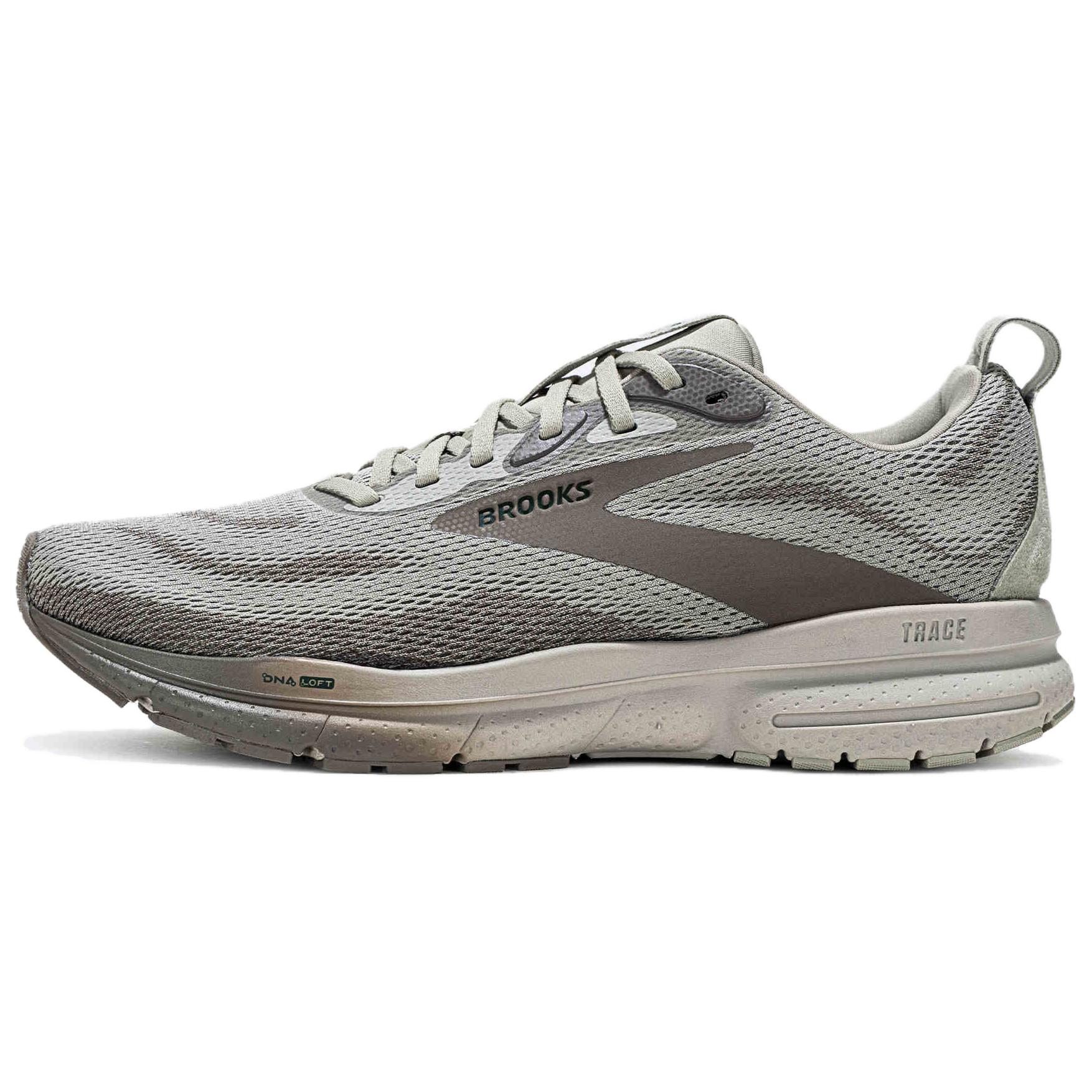 Brooks Textile, Synthetic Leather Low top Running Shoes Men’s Gray