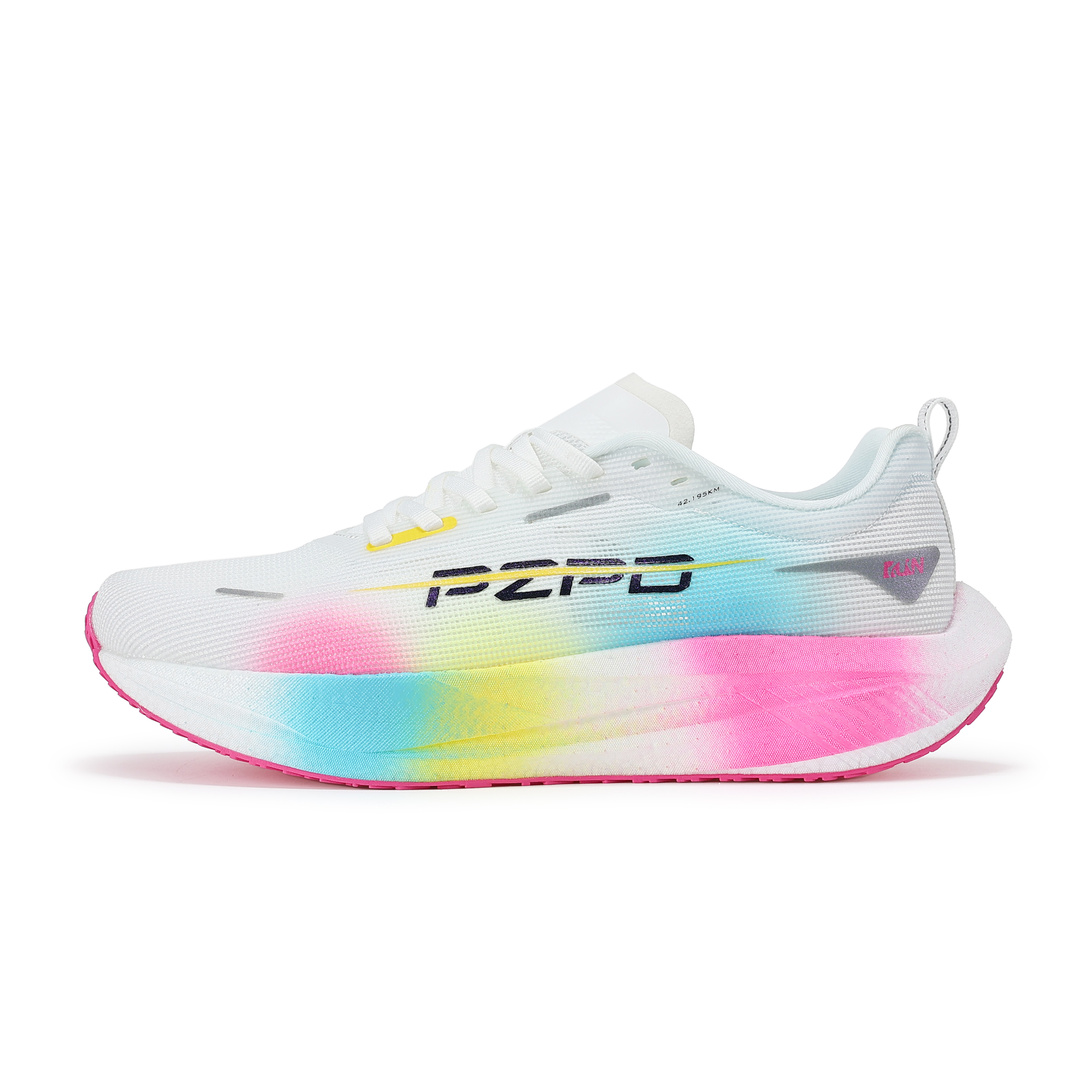 PZPO Low top Running Shoes Unisex White Cyan Pink