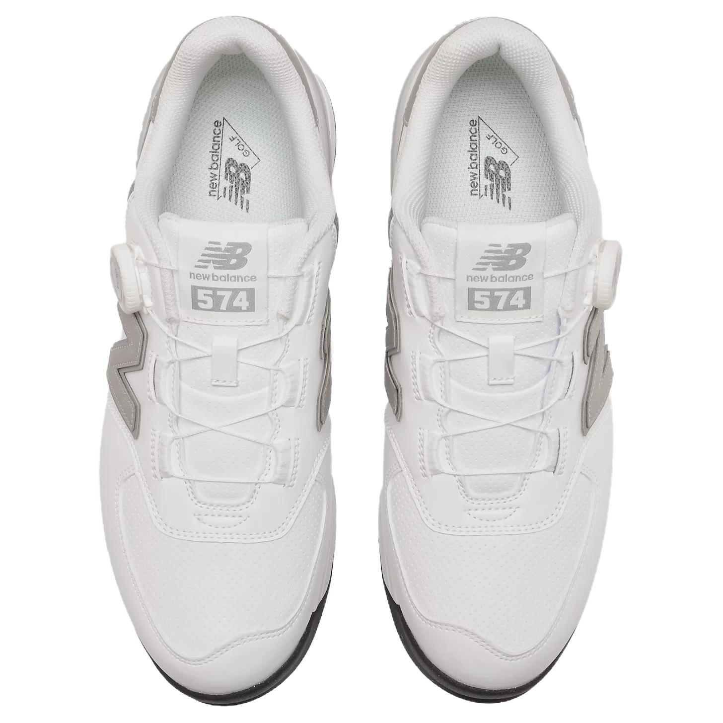 New Balance NB 574 Abrasion Resistant Abrasion Resistant Golf Shoes Men’s White Gray