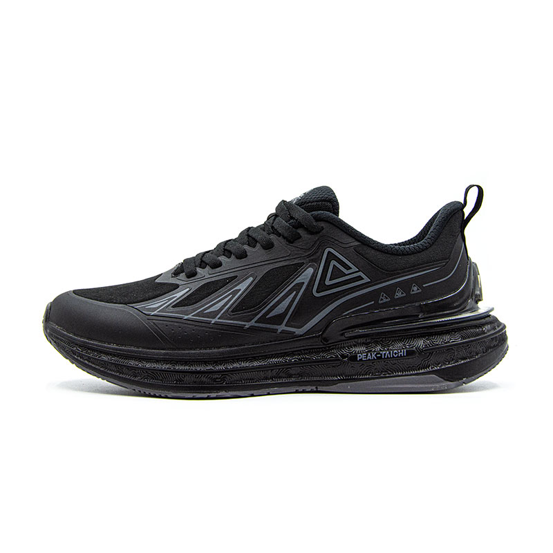 PEAK Taichi 6.0pro Cushioning Lightweight Low top Running Shoes Men’s Black Gray