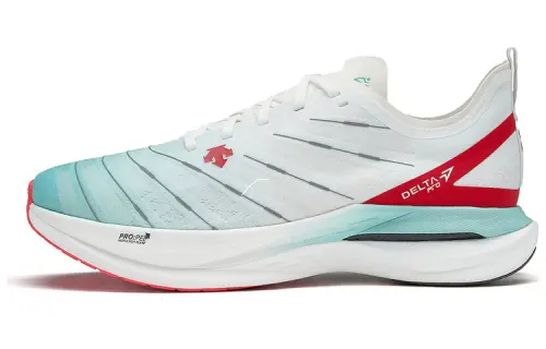 DESCENTE RUNNING Comfortable, resilient and breathable low-top running shoes for men, aqua blue