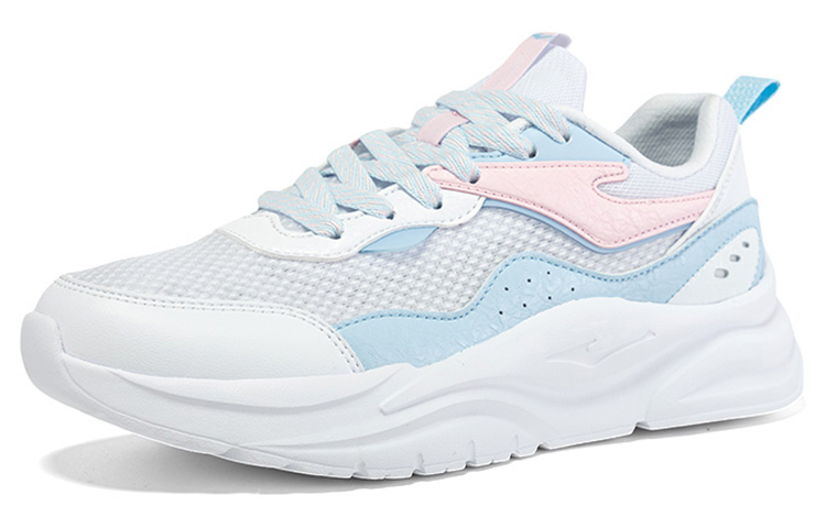 Erke Comfortable Mesh Cushioning Breathable Lightweight Running Shoes Women’s White Blue