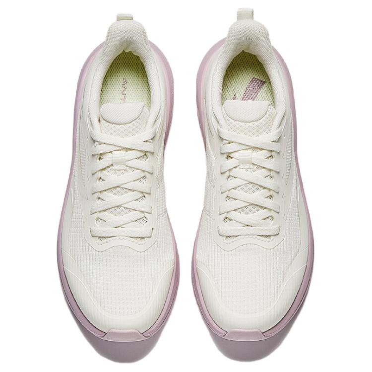 Anta Light Cloud Breathable Lightweight Breathable And Lightweight Low top Casual Running Shoes Women’s White Purple