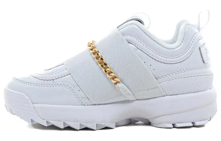 FILA Disruptor Cushioning, Wear Resistant Low top Running Shoes Women's White