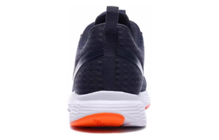 QIAODAN Comfortable Cushioning Abrasion Resistant Coverage Low top Running Shoes Men’s Black Blue