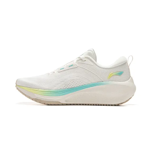 Li Ning MINE JUMP 2.0 V2 Low top Casual Long Distance Running Sprint Running Shoes Women's Mist White