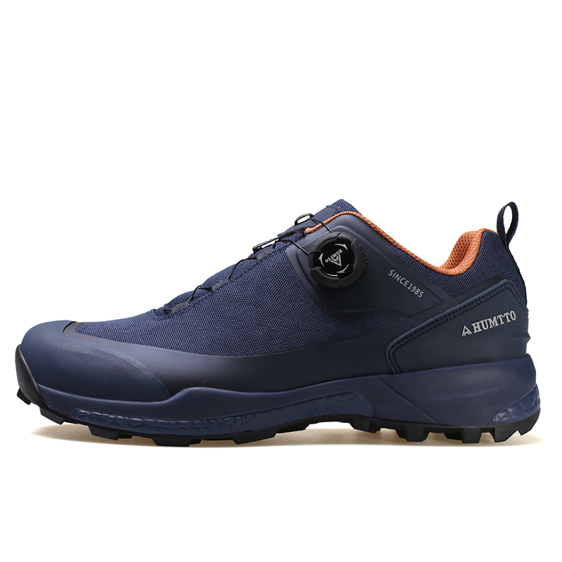 HUMTTO Outdoor Shoes Men’s Low Top Black/Dark Gray/Dark Blue/Dark Purple