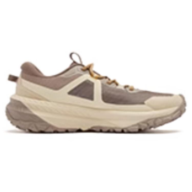 QIAODAN Breathable Lightweight Low top Trail Running Shoes Men’s Beige Brown