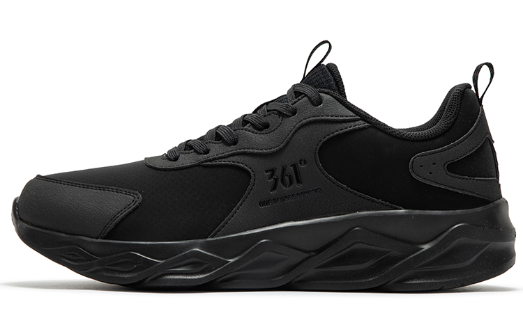 361° Blade Fleece Lined Thermal, Comfortable Lightweight Low top Running Shoes Men's Obsidian Black
