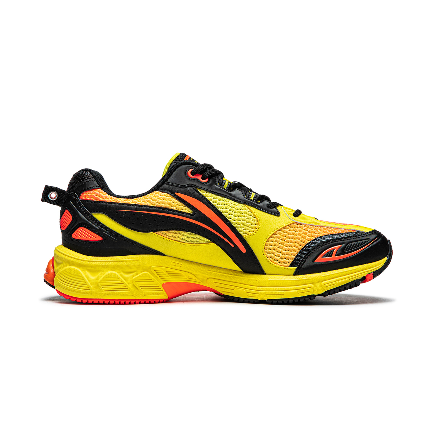 Li Ning Fuyao 2.0 Abrasion Resistant Slip Resistant Low top Running Shoes Men’s Yellow Orange