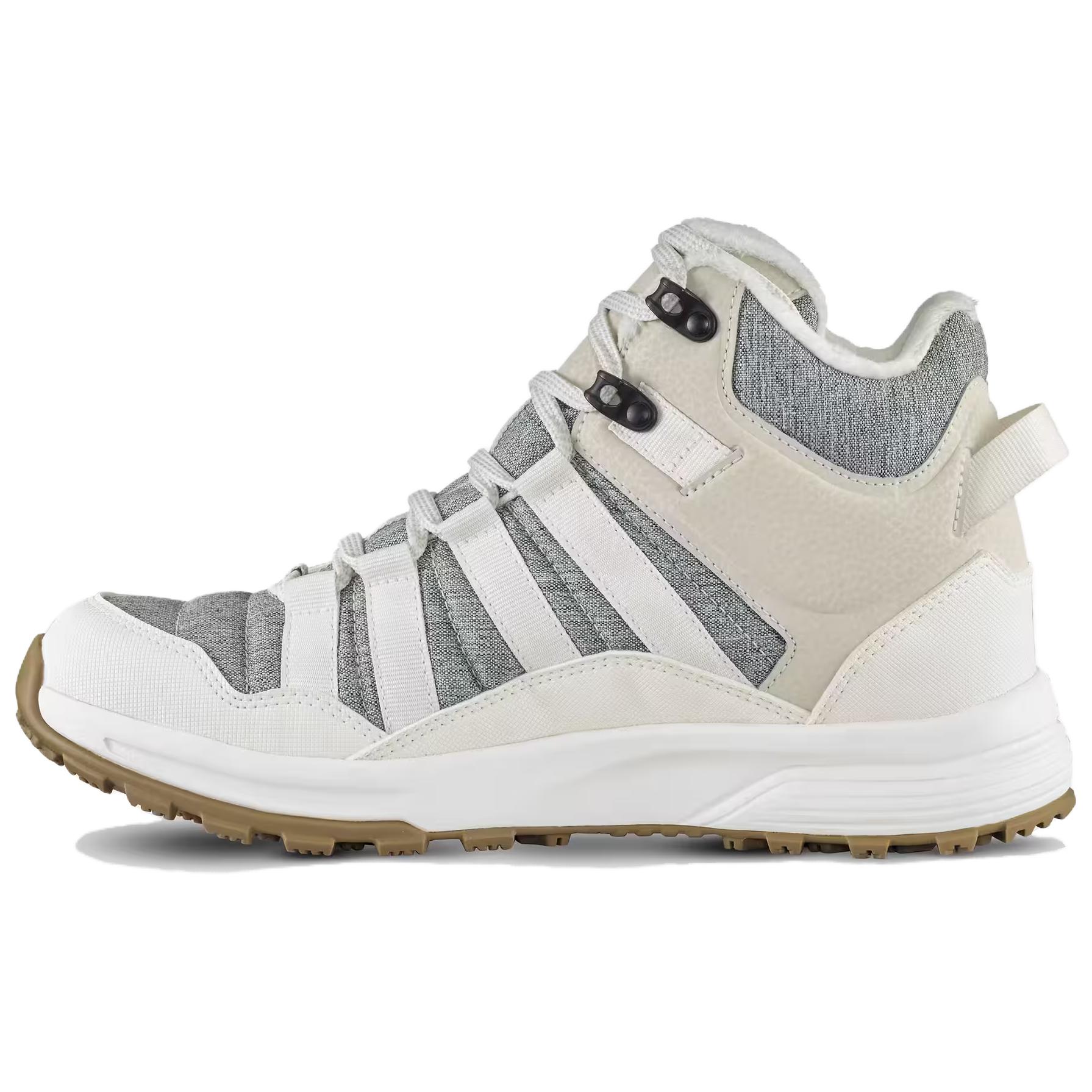 Decathlon DECATHLON SH500 Warm, waterproof, anti-slip wrapping, comfortable and versatile, plus velvet and cotton, snow boots for women, off-white