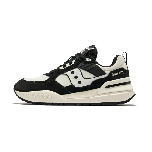 Saucony Shadow 5000 Slip Resistant Abrasion Resistant Low top Running Shoes Unisex Black Beige