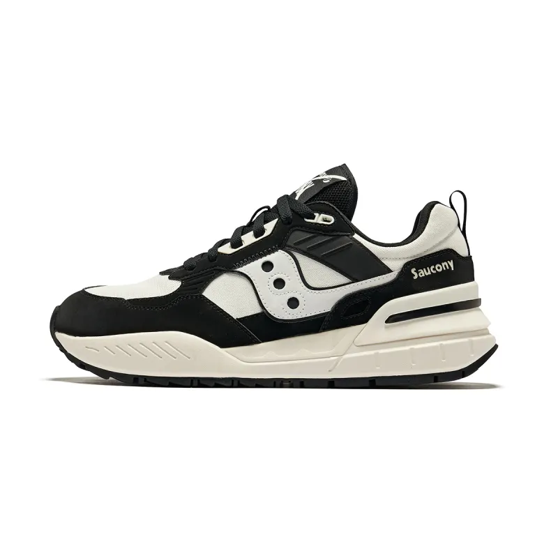 Saucony Shadow 5000 Slip Resistant Abrasion Resistant Low top Running Shoes Unisex Black Beige