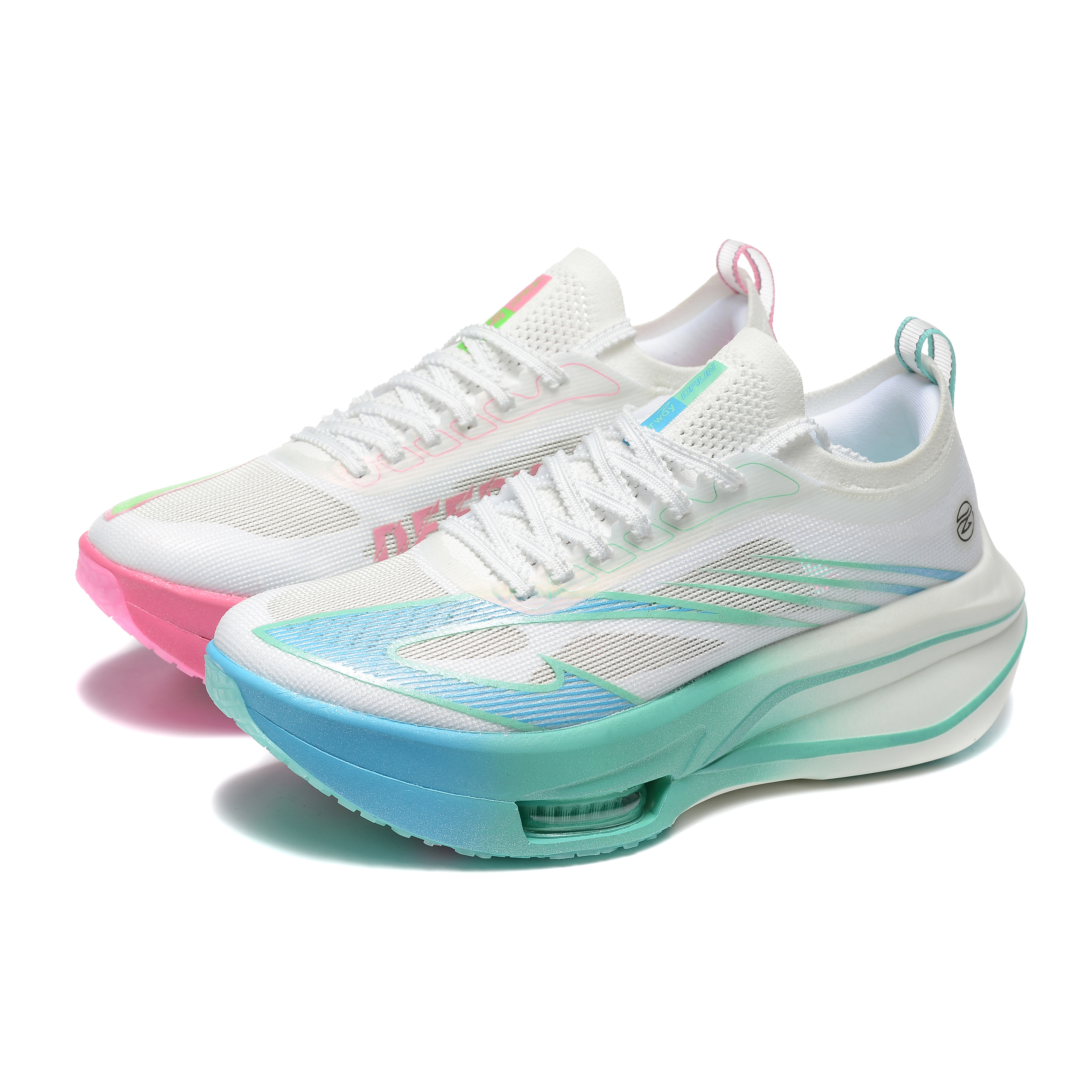 DEERWAY Running Shoes Unisex Pink Dark Cyan