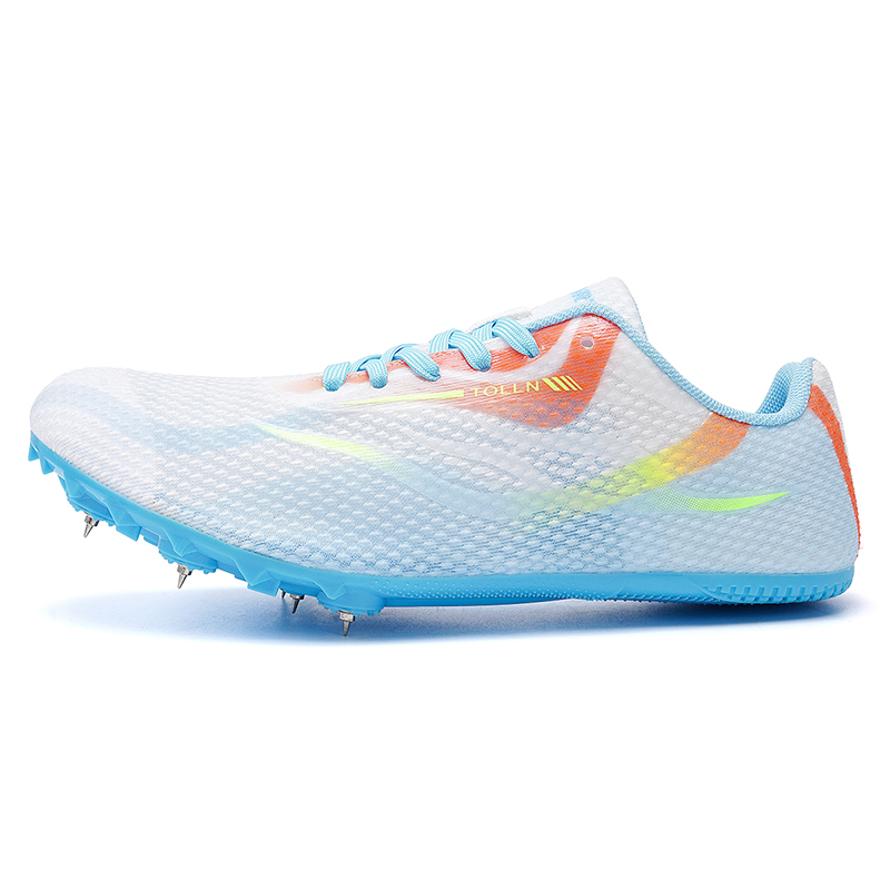 BIANSULONG Cushioning Slip Resistant Abrasion Resistant Low top Training Running Shoes Unisex White Blue Orange
