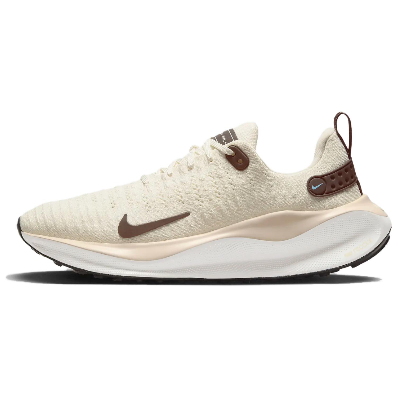 Женские кроссовки Nike React Infinity Run Flyknit 4 (бежевые)