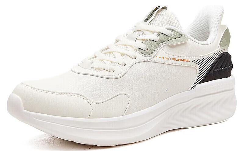 361° Comfortable Cushioning Waterproof Lightweight Rebound Low top Running Shoes Men’s White Cyan