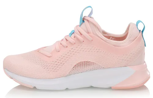 Li Ning Future Run Cushioning Breathable Lightweight Low top Running Shoes Women's Pink