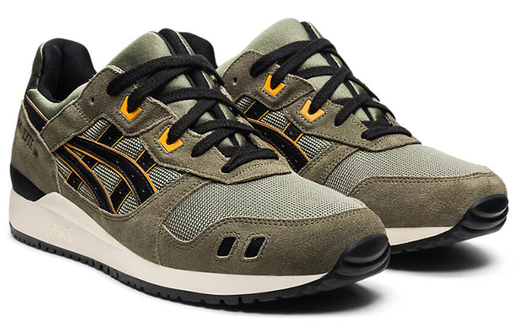 Мужские кроссовки ASICS Gel-Lyte 3 OG Lichen Green (оливково-зеленые с черным) — 橄榄绿/黑 — фото 3