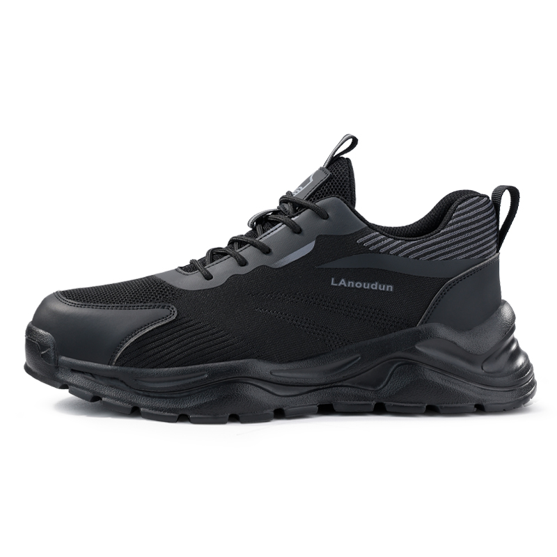 LANOUDUN Cushioning Breathable Lightweight Low top Outdoor Shoes Men’s Black