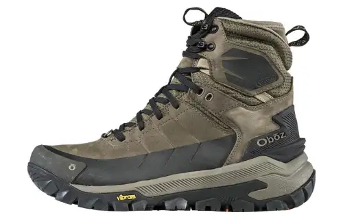 Oboz Footwear Bangtail Comfortable Non Slip And Waterproof High top Outdoor Shoes Men's Black Gray