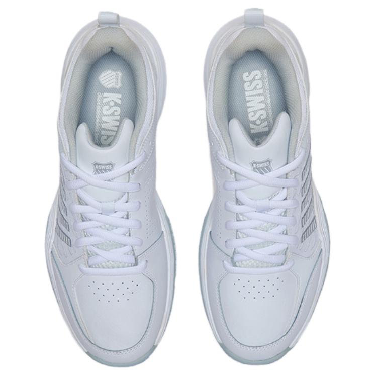 K·SWISS Textile, Synthetic Leather Low top Running Shoes Men’s White Gray
