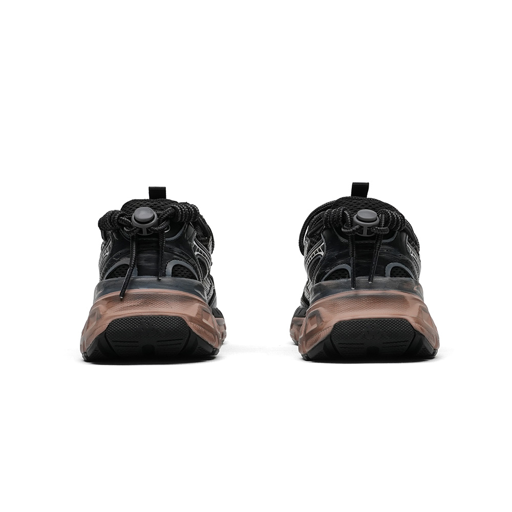 Kappa Hydrogen Track Abrasion Resistant Breathable Low top Running Shoes Unisex Black Brown