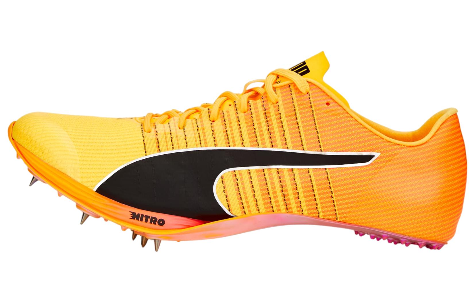 PUMA Puma evoSPEED comfortable sports racing competition non-slip and wear-resistant low-top sprint running shoes for men and women, orange and black