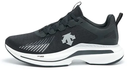 DESCENTE Enerzite Breathable Rebound Breathable And Resilient Low top Casual Running Shoes Men's Black