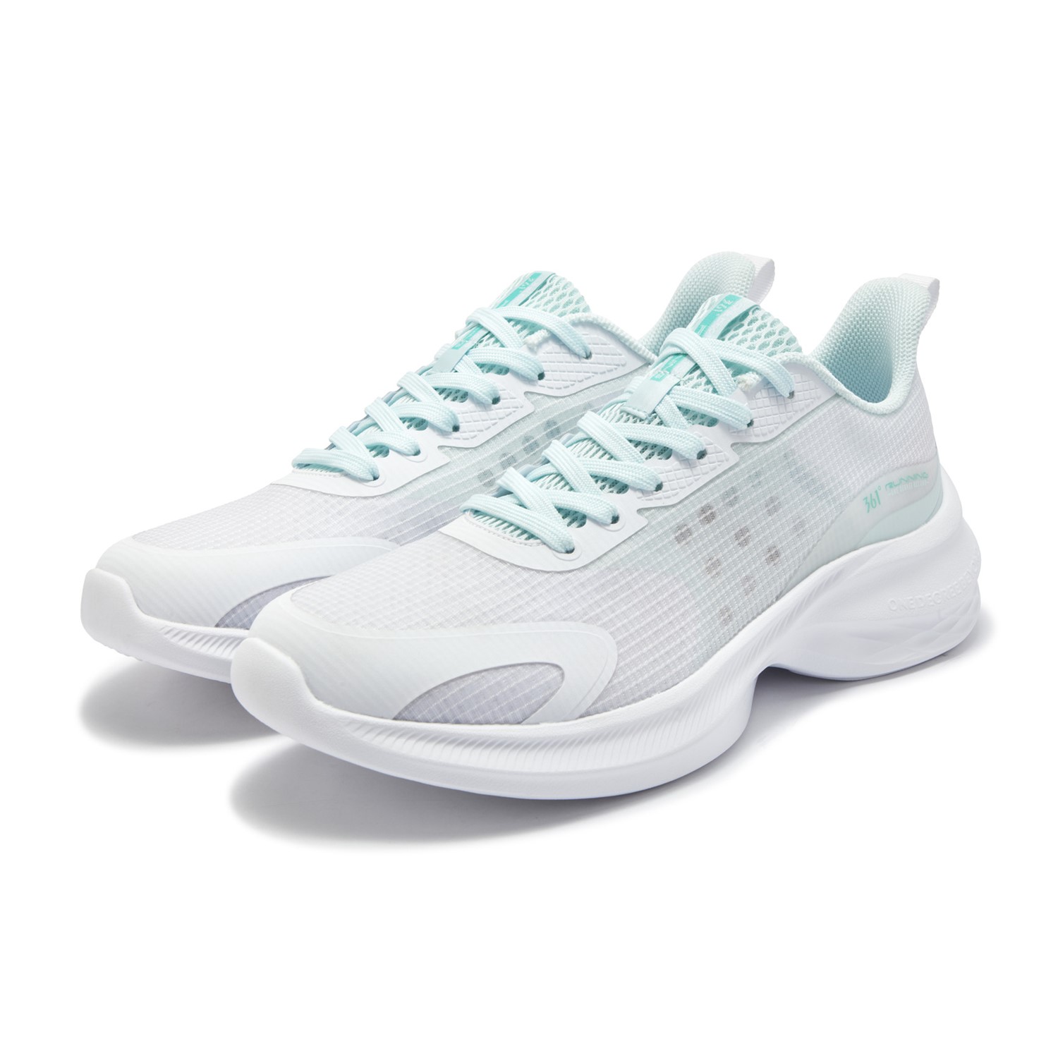 361° Cushioning Breathable Lightweight Low top Casual Sprint City Commuting Running Shoes Men’s Sheer Blue