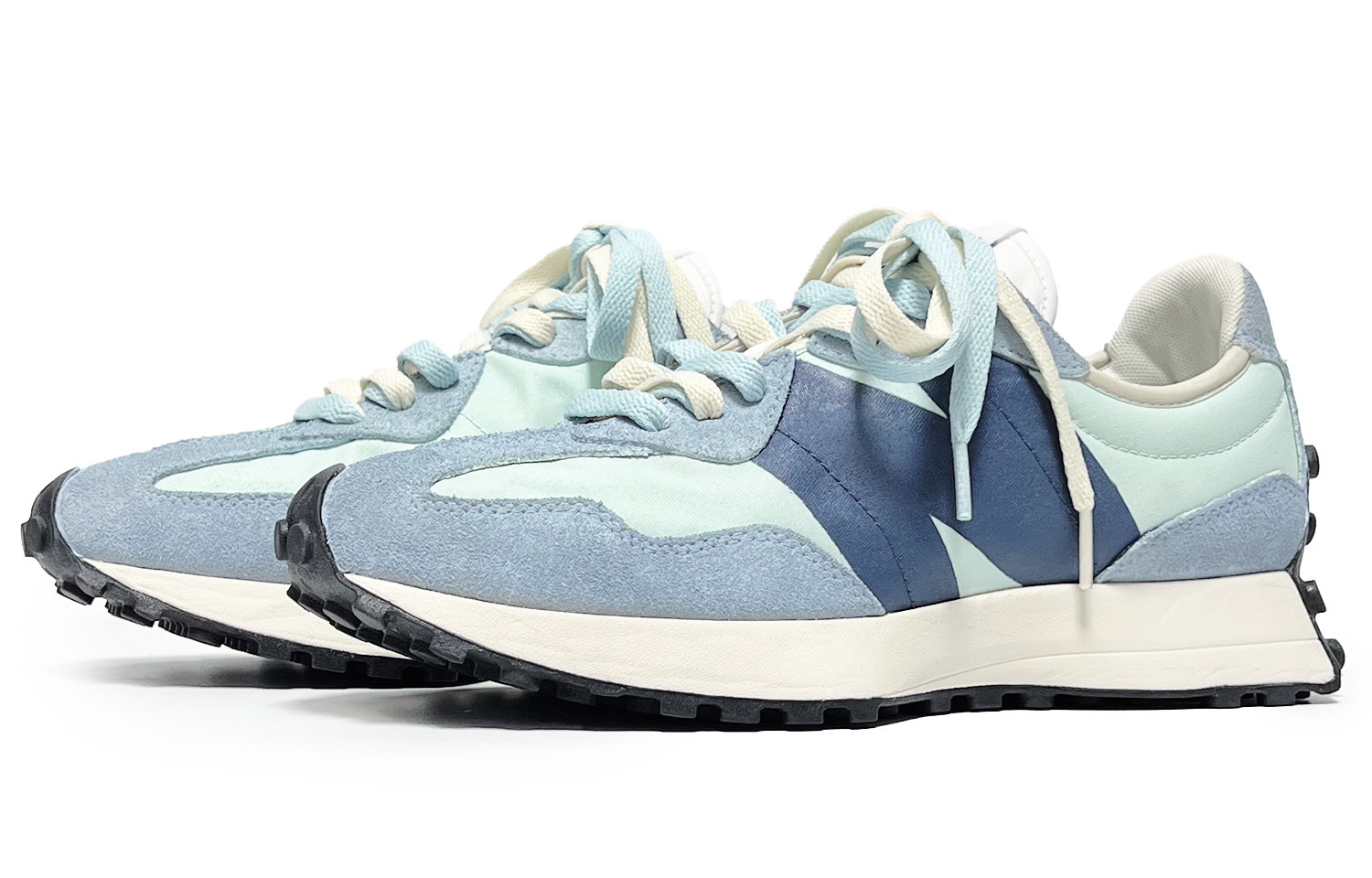New Balance NB 327 Abrasion Resistant Low top Running Shoes Unisex Sky Blue