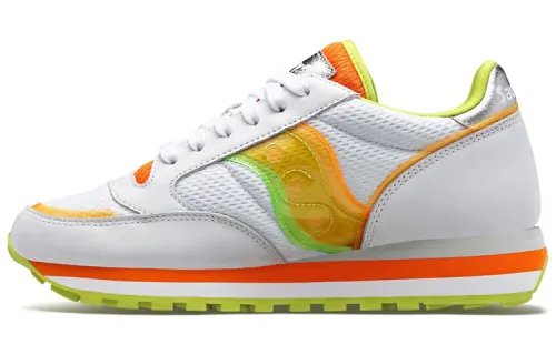Saucony Jazz Triple Low top Running Shoes Women's White Yellow Orange Standard M