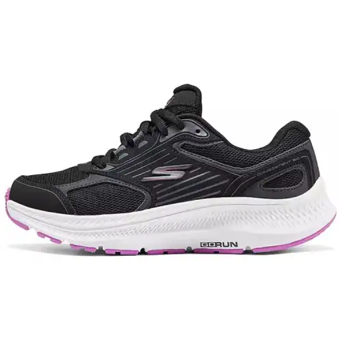 Skechers Go Run Consistent 2.0 Breathable Coverage Low top Running Shoes Women's Black Purple