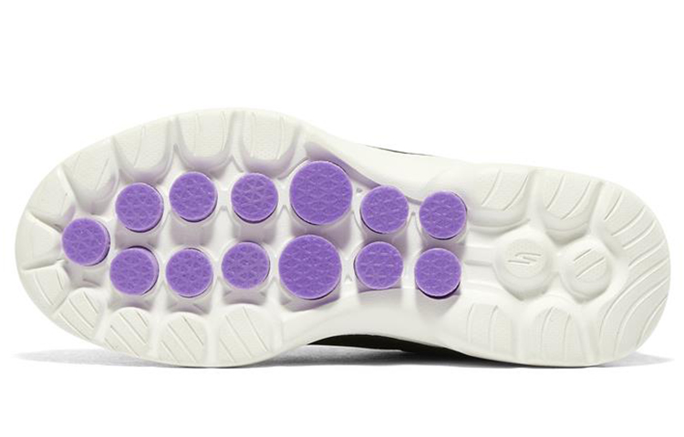 Женские кроссовки Skechers Go Walk 6 (черно-белые) — Чёрный / белый — фото 5